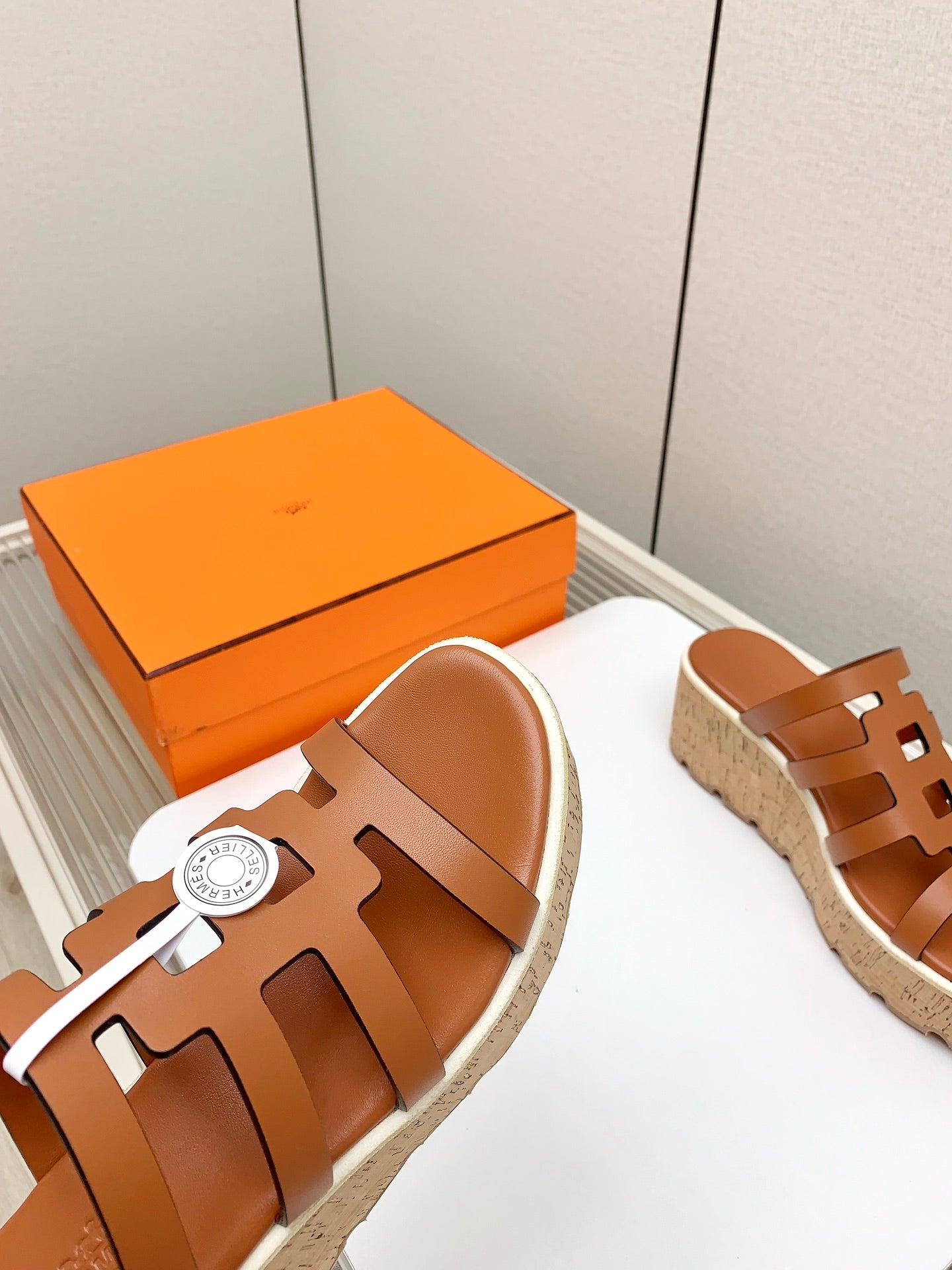 ISABELLA 30 SANDAL IN BRONZE BROWN CALFSKIN - 34