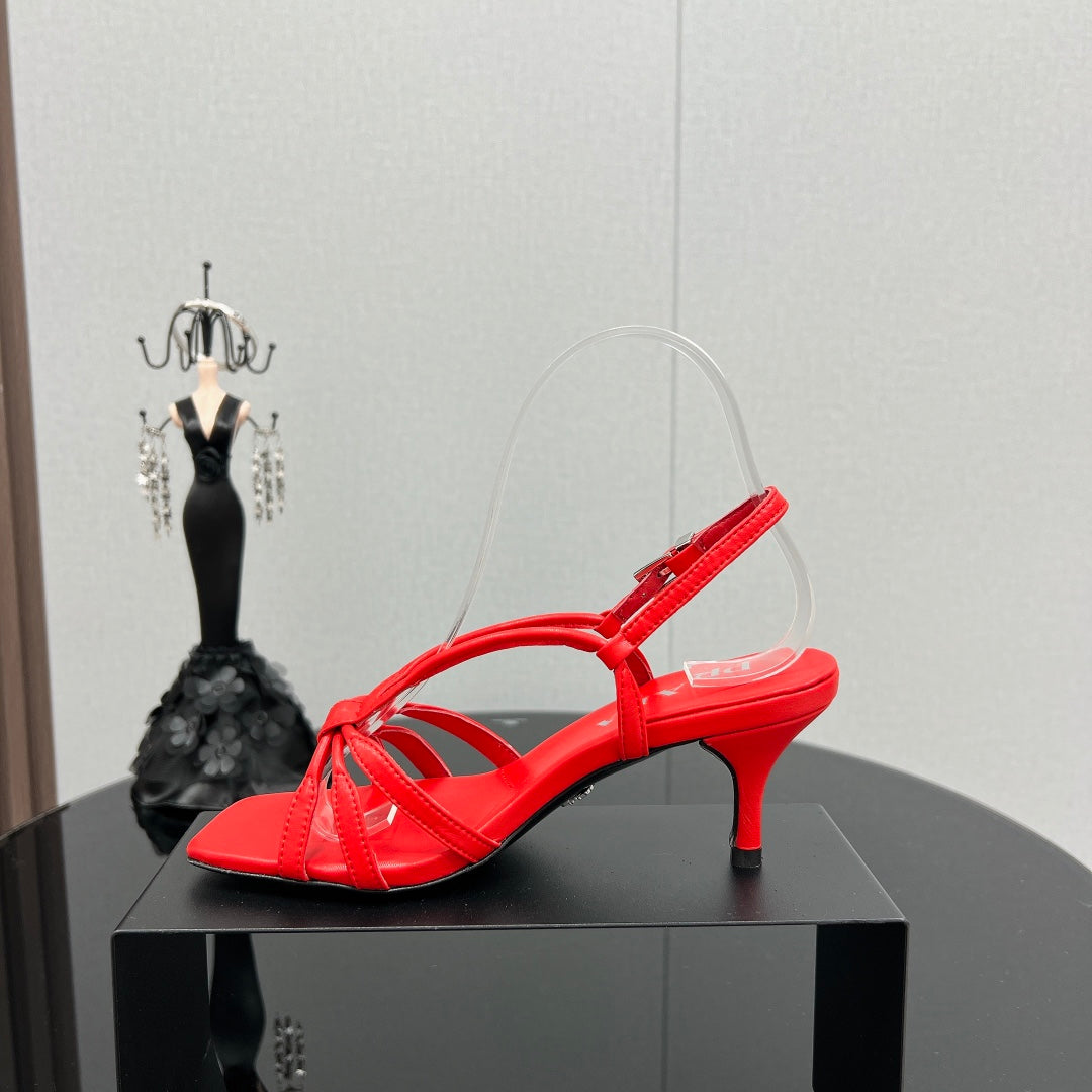 PRA HEELED SANDALS CANDY LAMBSKIN - 35