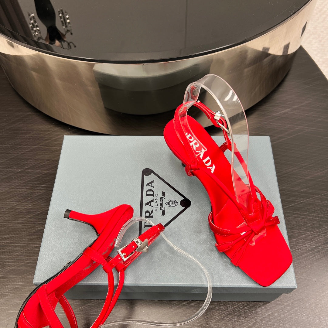 PRA HEELED SANDALS CANDY SATIN - 35