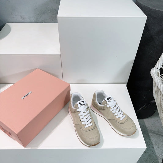 Teak And Light Brown Sneakers Canvas - 35
