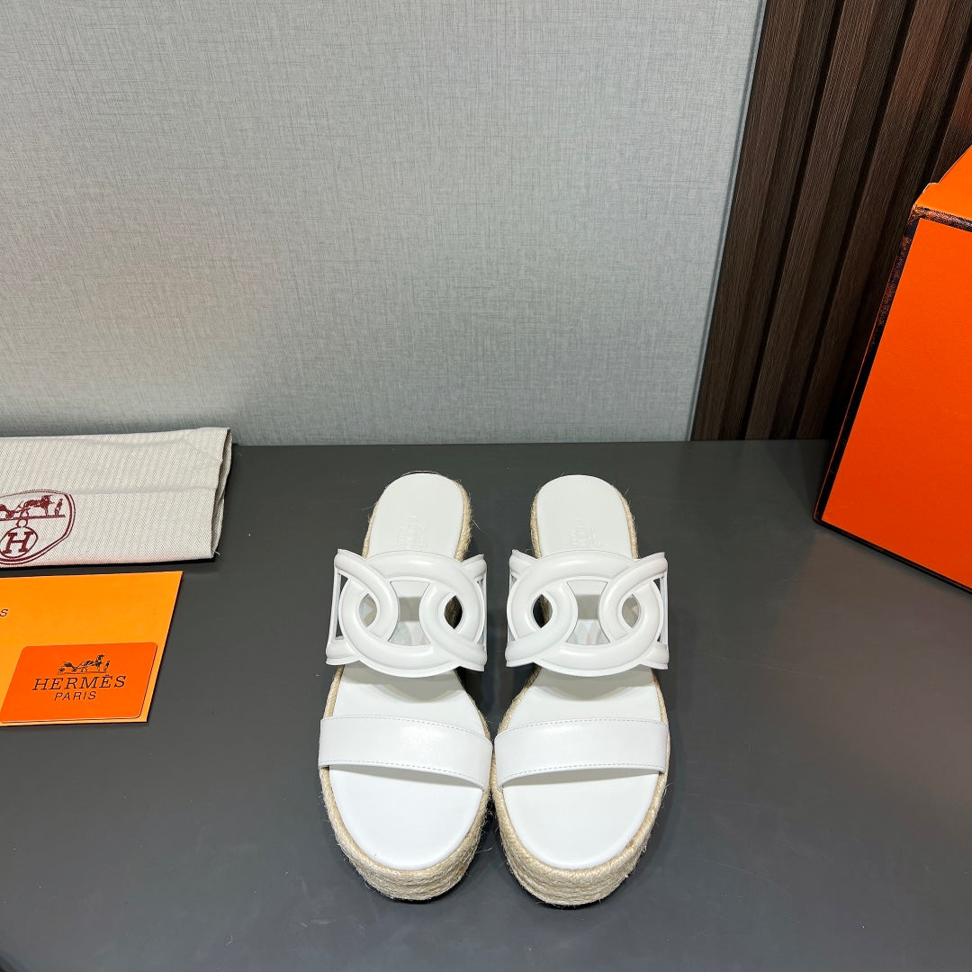 ITHEA 80 ESPADRILLE WHITE CALFSKIN - 35