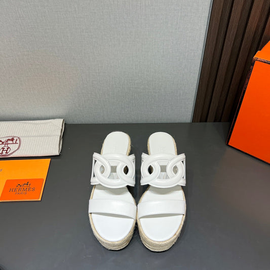 ITHEA 80 ESPADRILLE WHITE CALFSKIN - 35