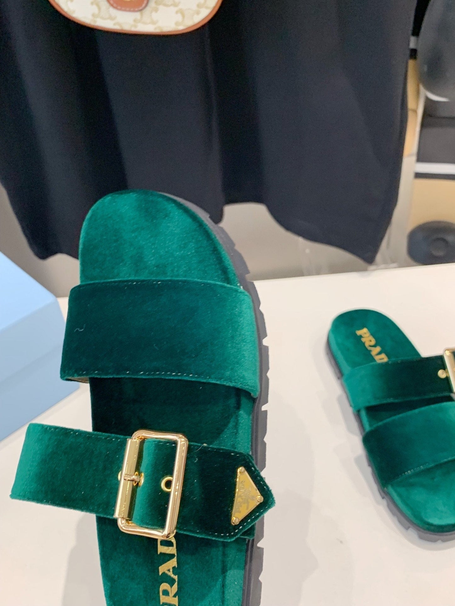 PRA SLIDES SANDALS OCEAN VELVET - 35