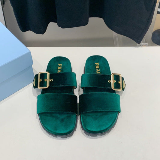 PRA SLIDES SANDALS OCEAN VELVET - 35