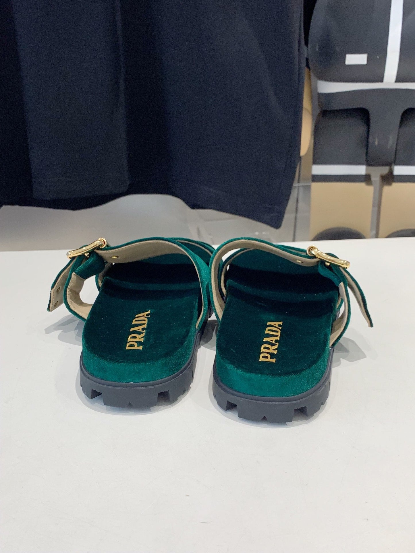 PRA SLIDES SANDALS OCEAN VELVET - 35