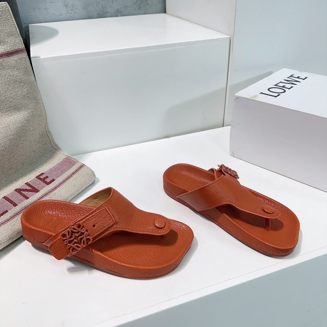 LW THONG SANDALS BRICK CALFSKIN - 35