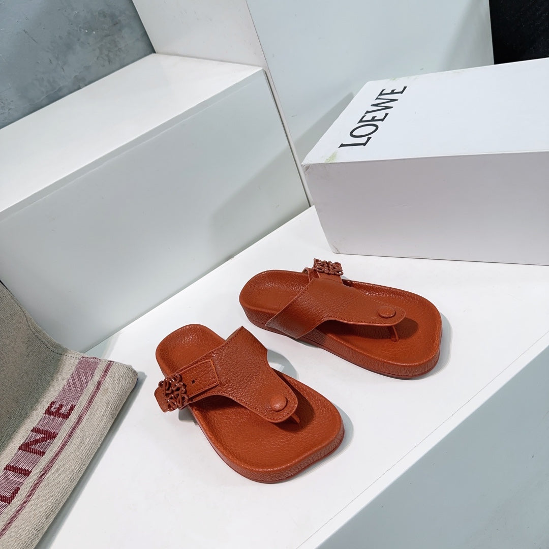 LW THONG SANDALS BRICK CALFSKIN - 35