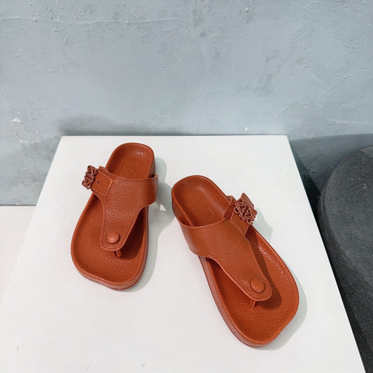 LW THONG SANDALS BRICK CALFSKIN - 35