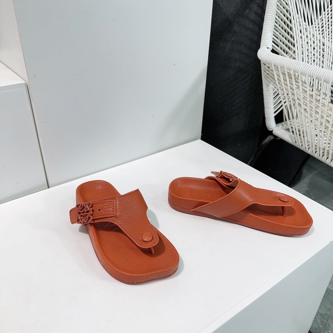 LW THONG SANDALS BRICK CALFSKIN - 35