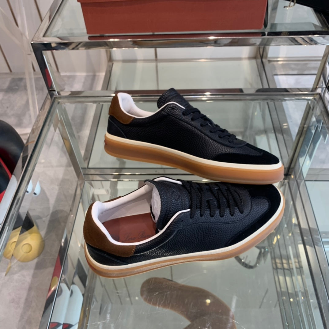 LP TENNIS WALK SNEAKERS BLACK CALFSKIN - 35