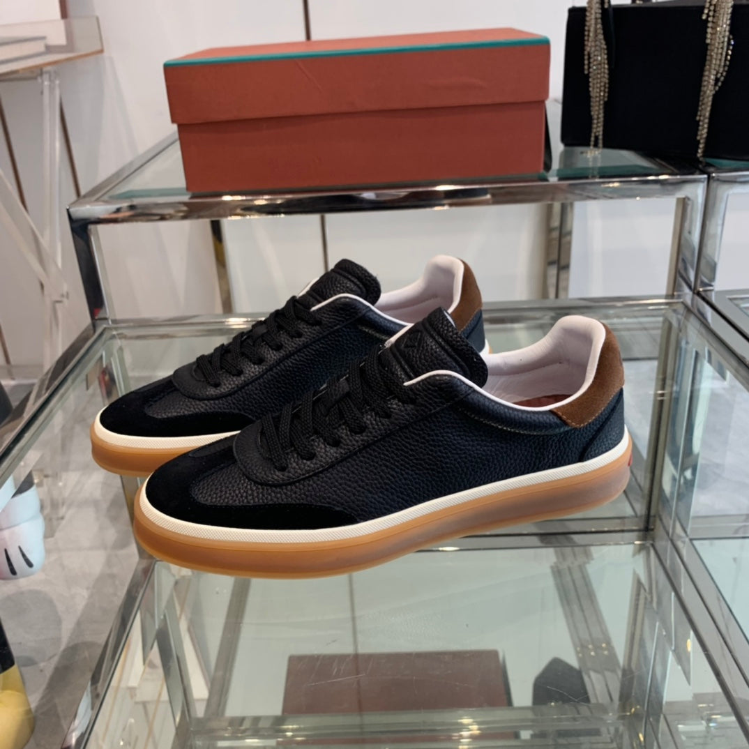 LP TENNIS WALK SNEAKERS BLACK CALFSKIN - 35
