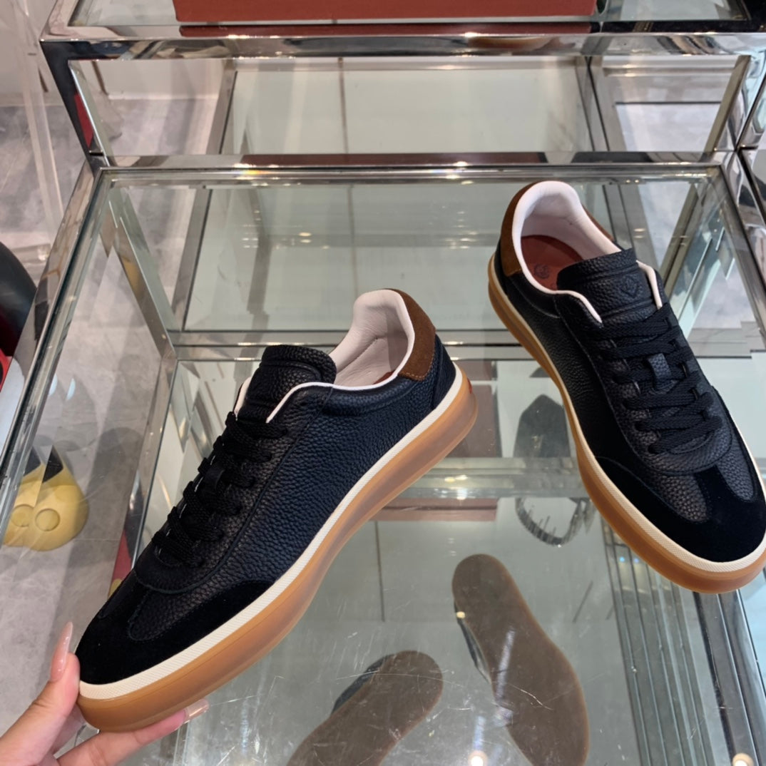 LP TENNIS WALK SNEAKERS BLACK CALFSKIN - 35