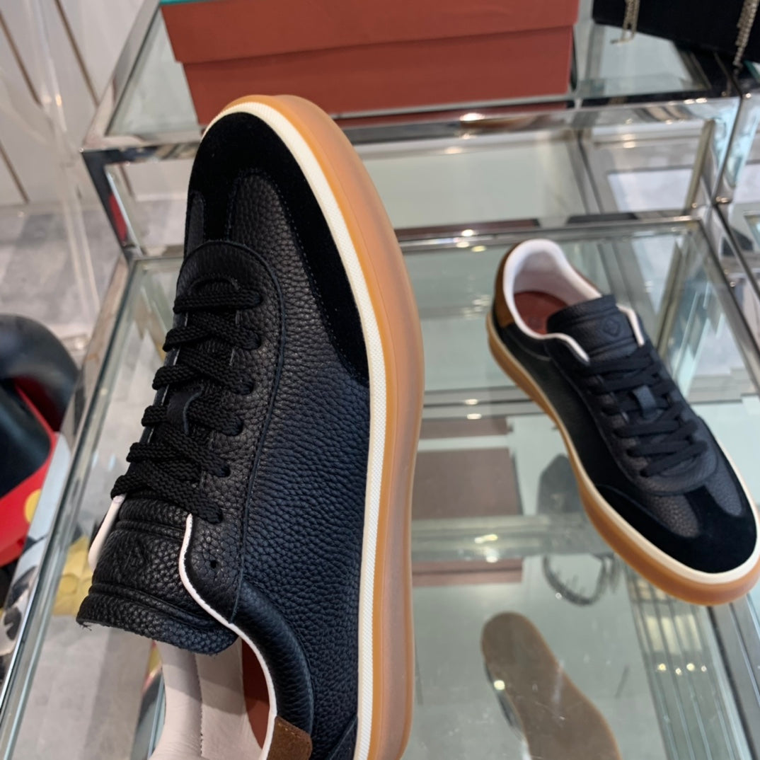 LP TENNIS WALK SNEAKERS BLACK CALFSKIN - 35