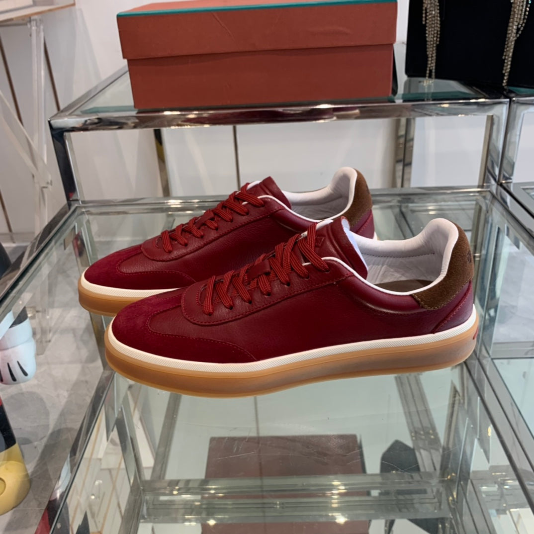 LP TENNIS WALK SNEAKERS CHERRY CALFSKIN - 35