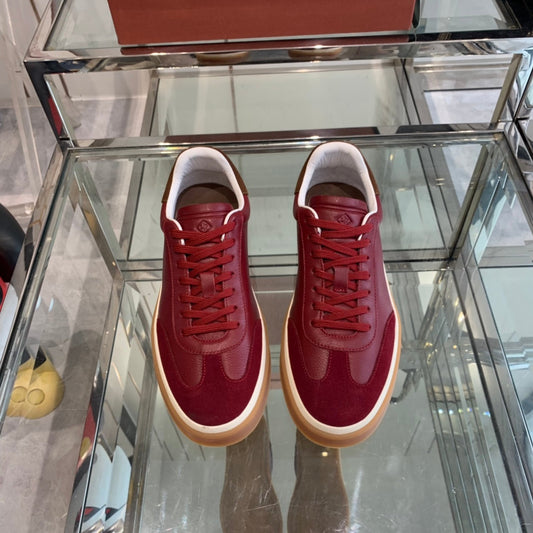 LP TENNIS WALK SNEAKERS CHERRY CALFSKIN - 35