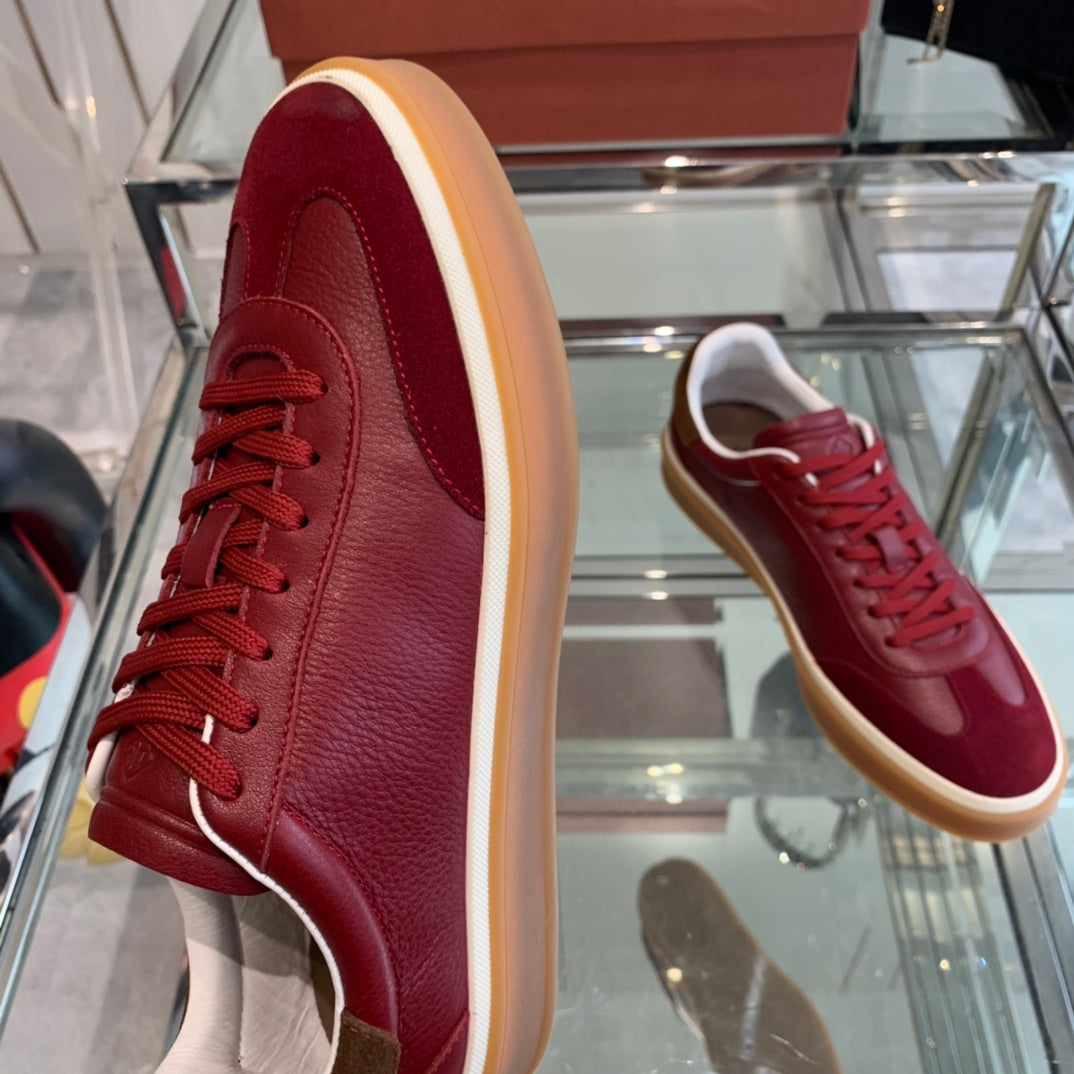 LP TENNIS WALK SNEAKERS CHERRY CALFSKIN - 35