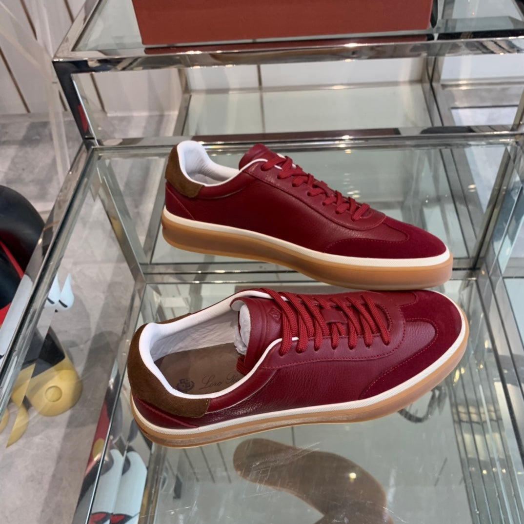 LP TENNIS WALK SNEAKERS CHERRY CALFSKIN - 35