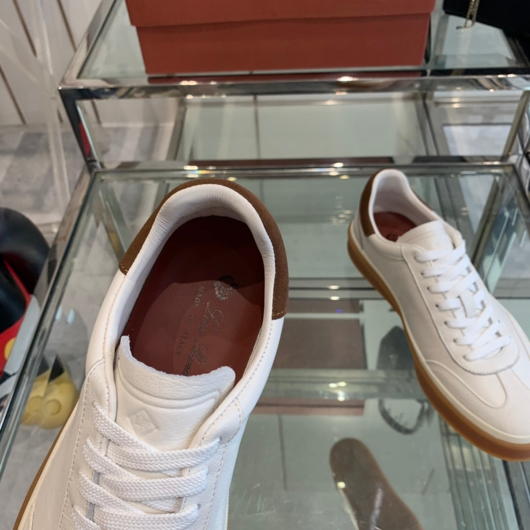 LP TENNIS WALK SNEAKERS WHITE CALFSKIN - 35