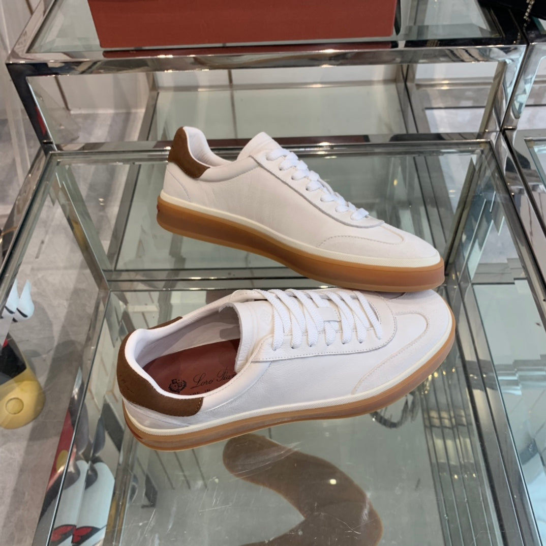 LP TENNIS WALK SNEAKERS WHITE CALFSKIN - 35