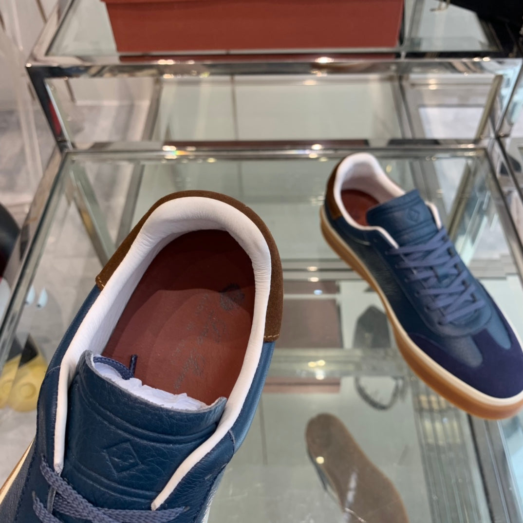 LP TENNIS WALK SNEAKERS NAVY CALFSKIN - 35