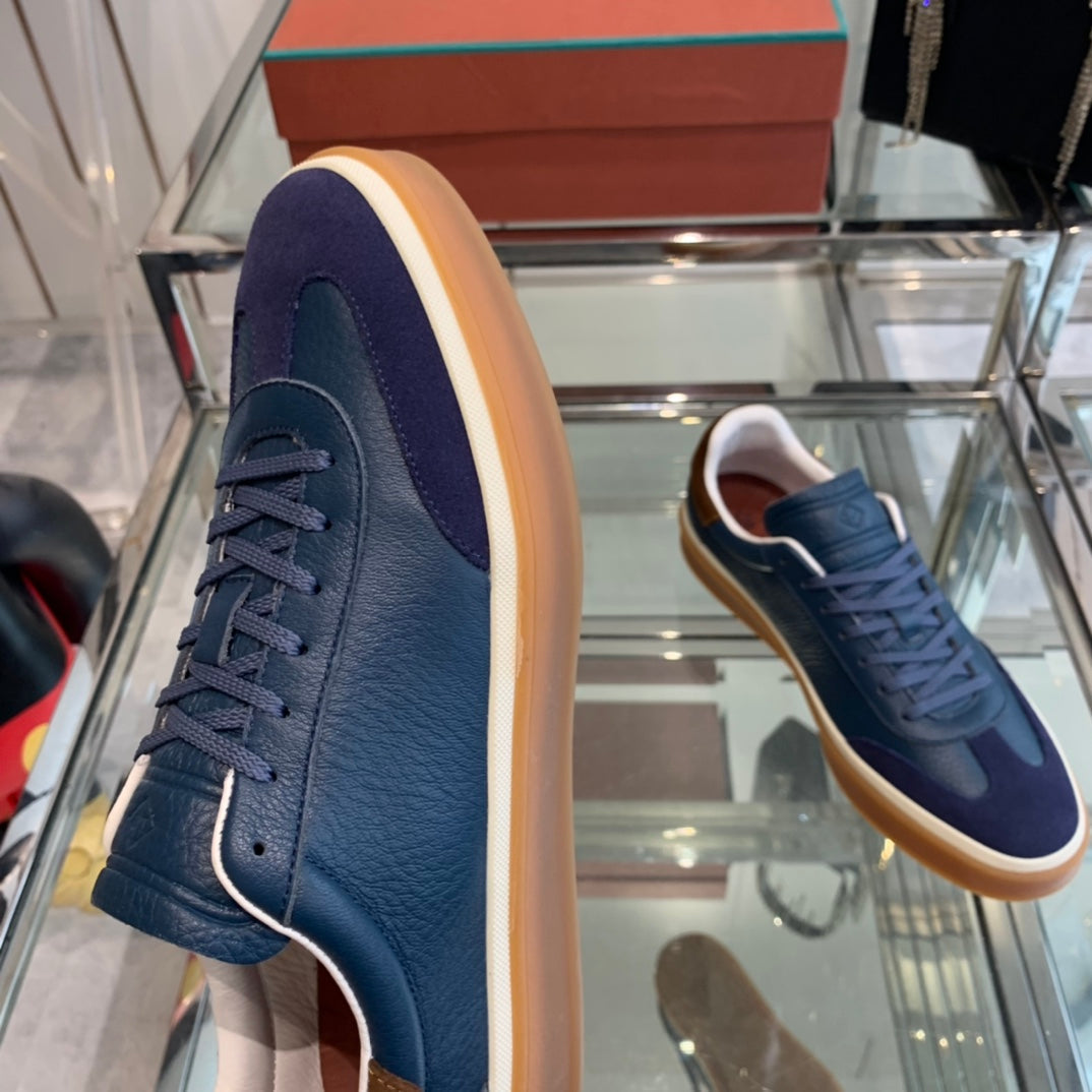 LP TENNIS WALK SNEAKERS NAVY CALFSKIN - 35