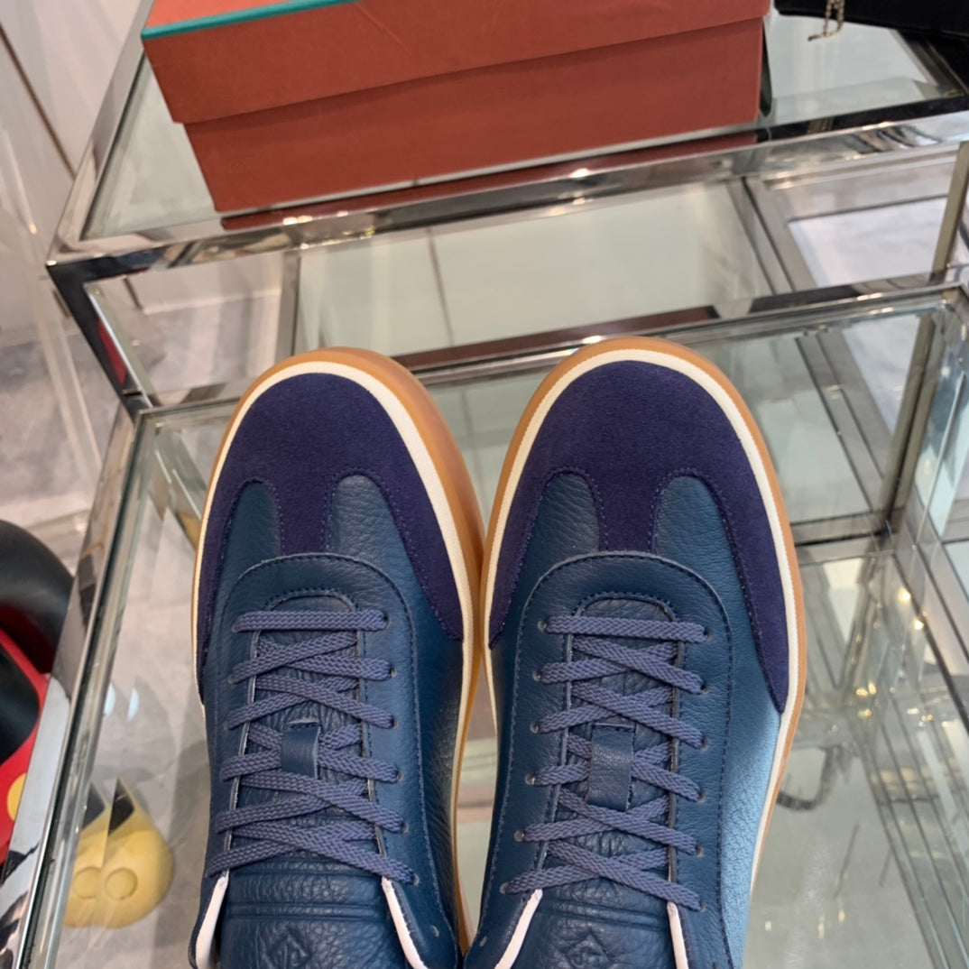 LP TENNIS WALK SNEAKERS NAVY CALFSKIN - 35