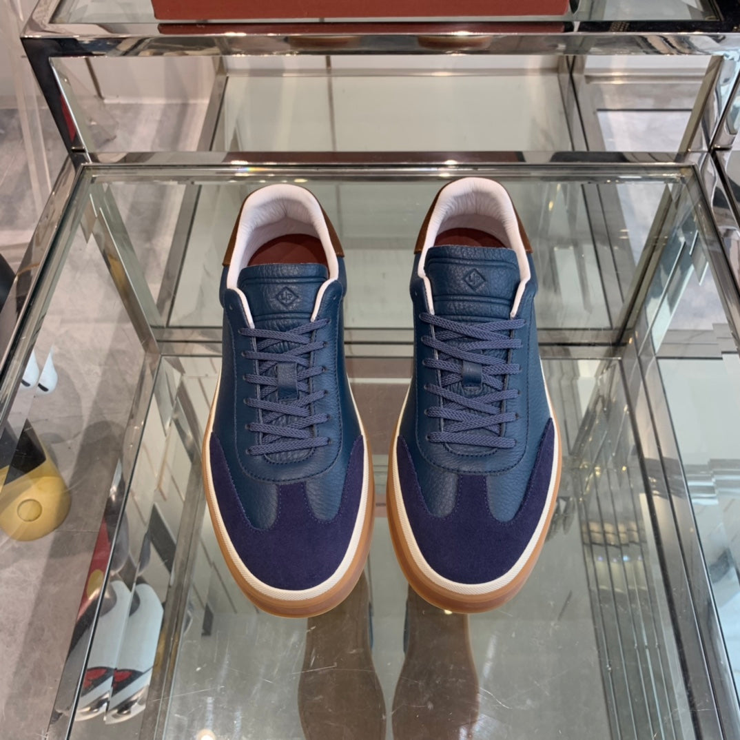 LP TENNIS WALK SNEAKERS NAVY CALFSKIN - 35