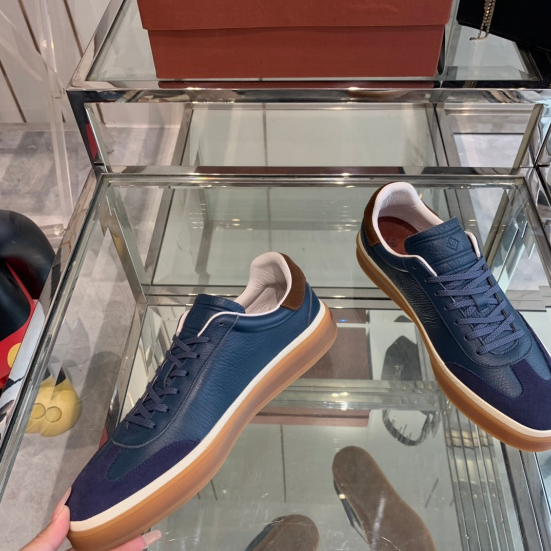 LP TENNIS WALK SNEAKERS NAVY CALFSKIN - 35