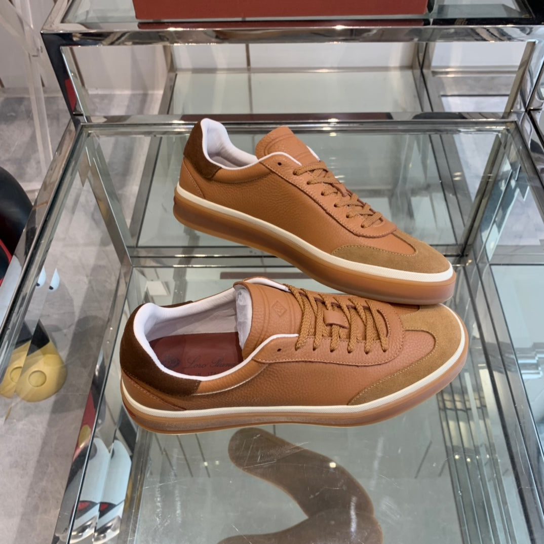 LP TENNIS WALK SNEAKERS TAWNY CALFSKIN - 35