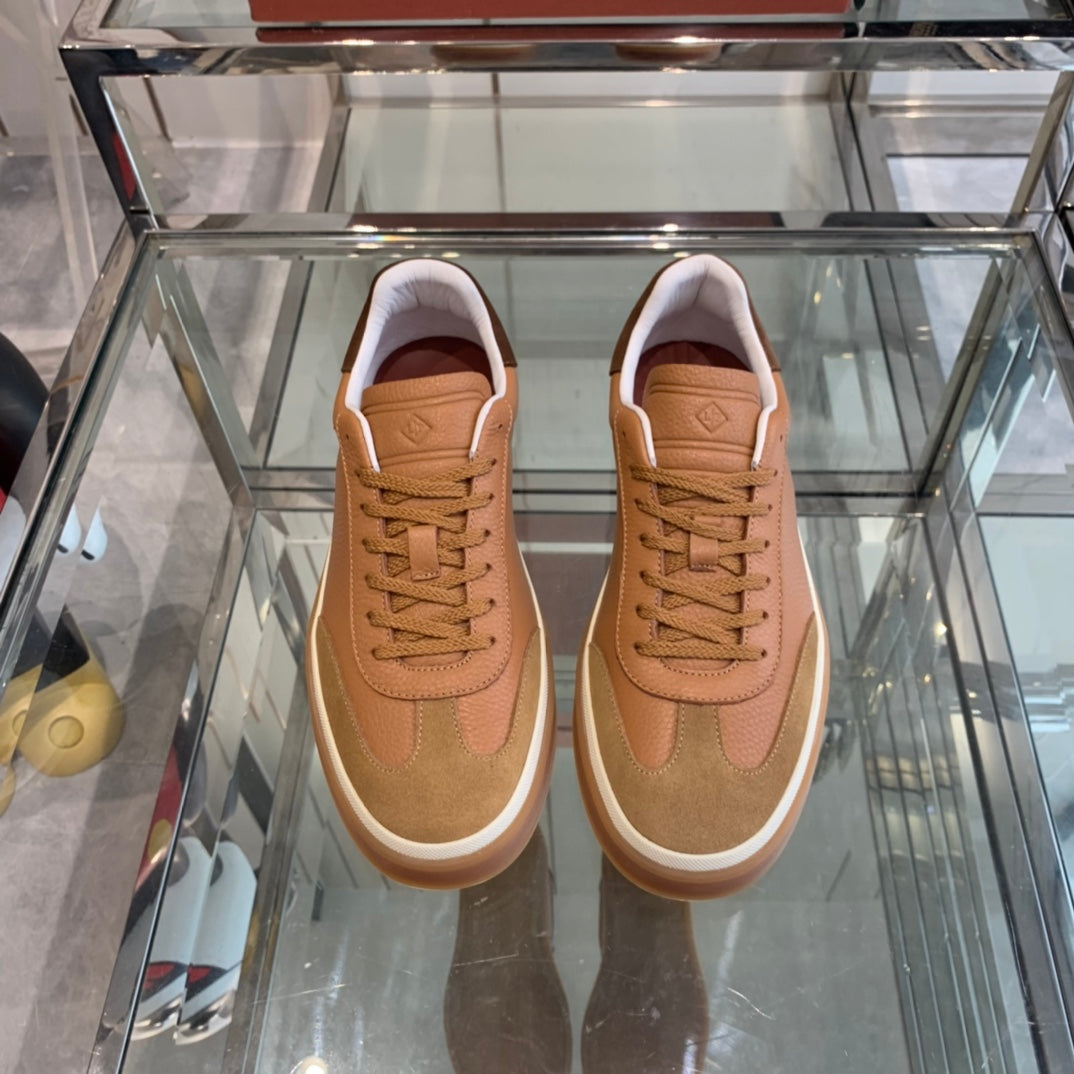 LP TENNIS WALK SNEAKERS TAWNY CALFSKIN - 35