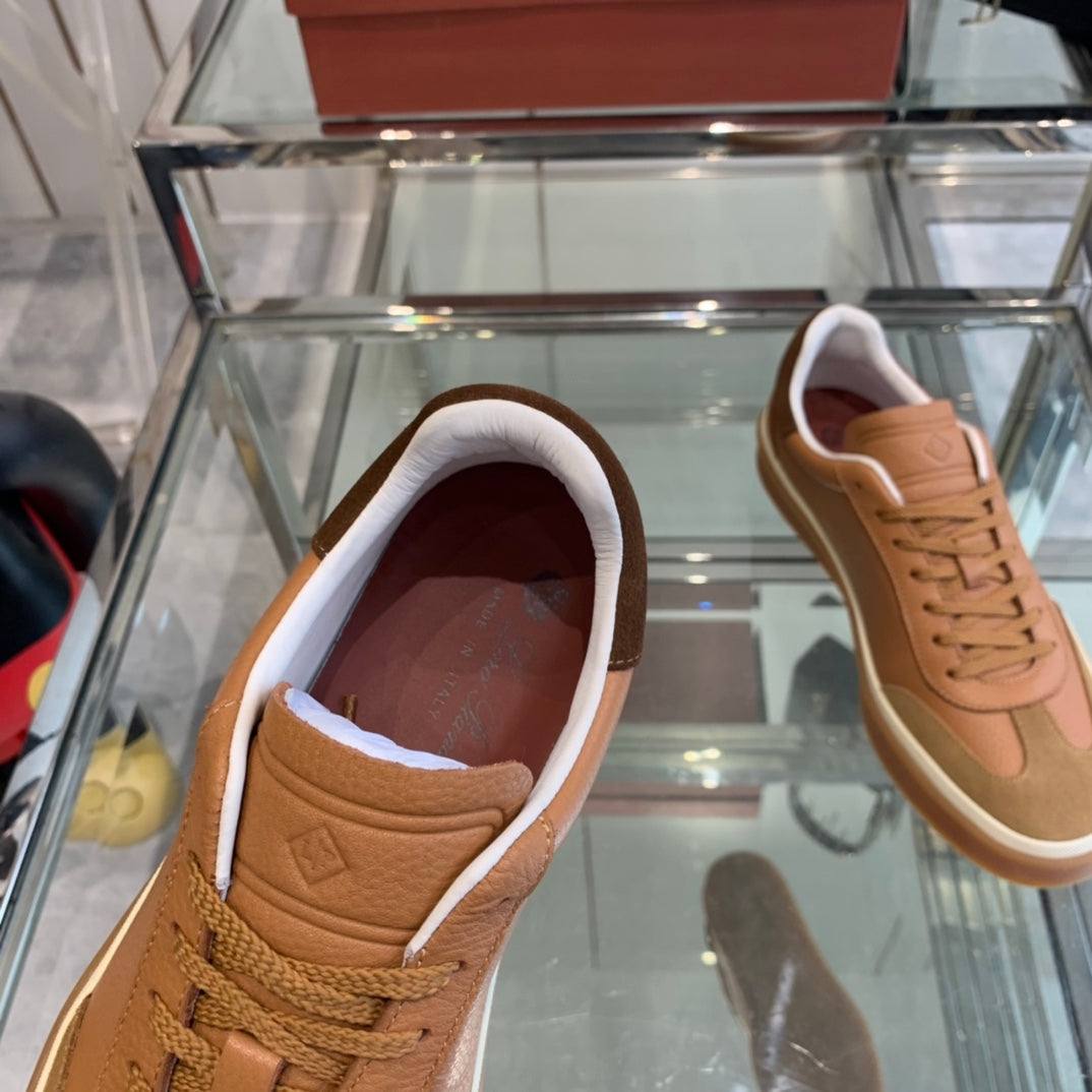 LP TENNIS WALK SNEAKERS TAWNY CALFSKIN - 35