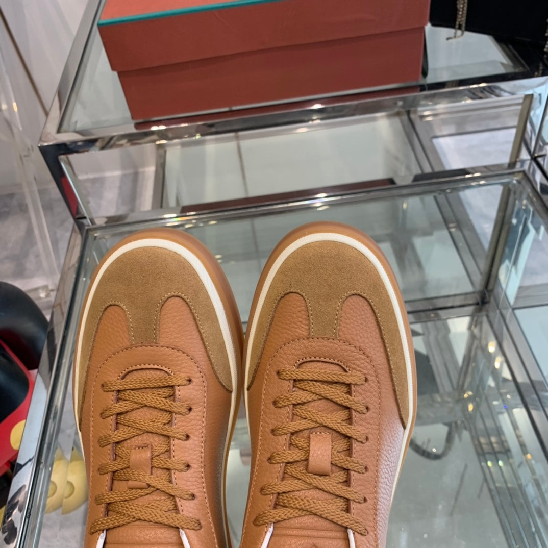 LP TENNIS WALK SNEAKERS TAWNY CALFSKIN - 35