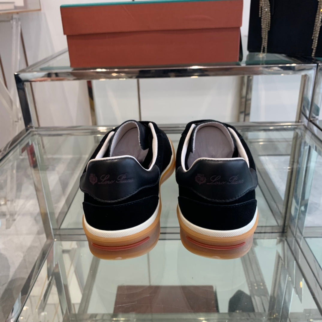 LP TENNIS WALK SNEAKERS BLACK SUEDE - 35