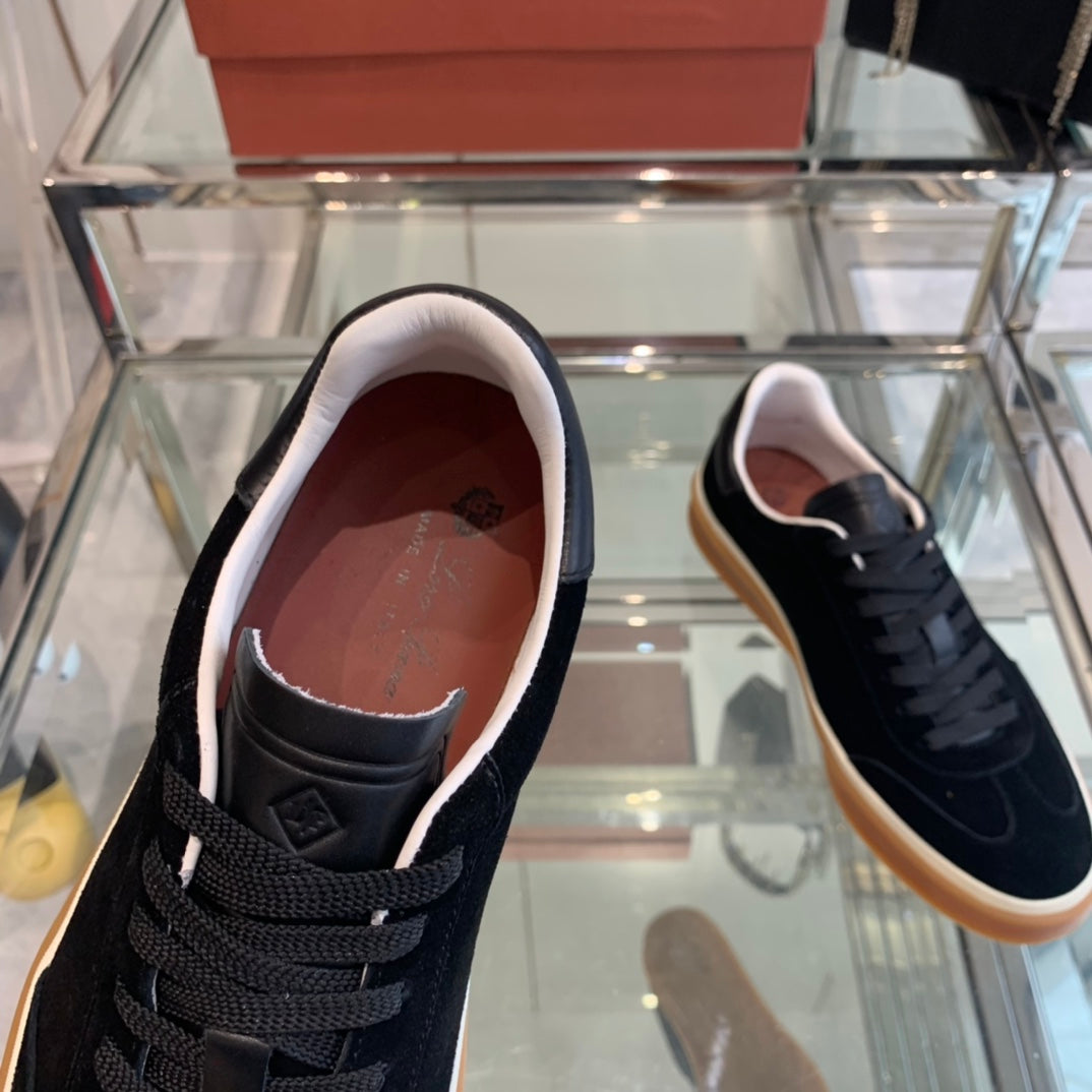 LP TENNIS WALK SNEAKERS BLACK SUEDE - 35