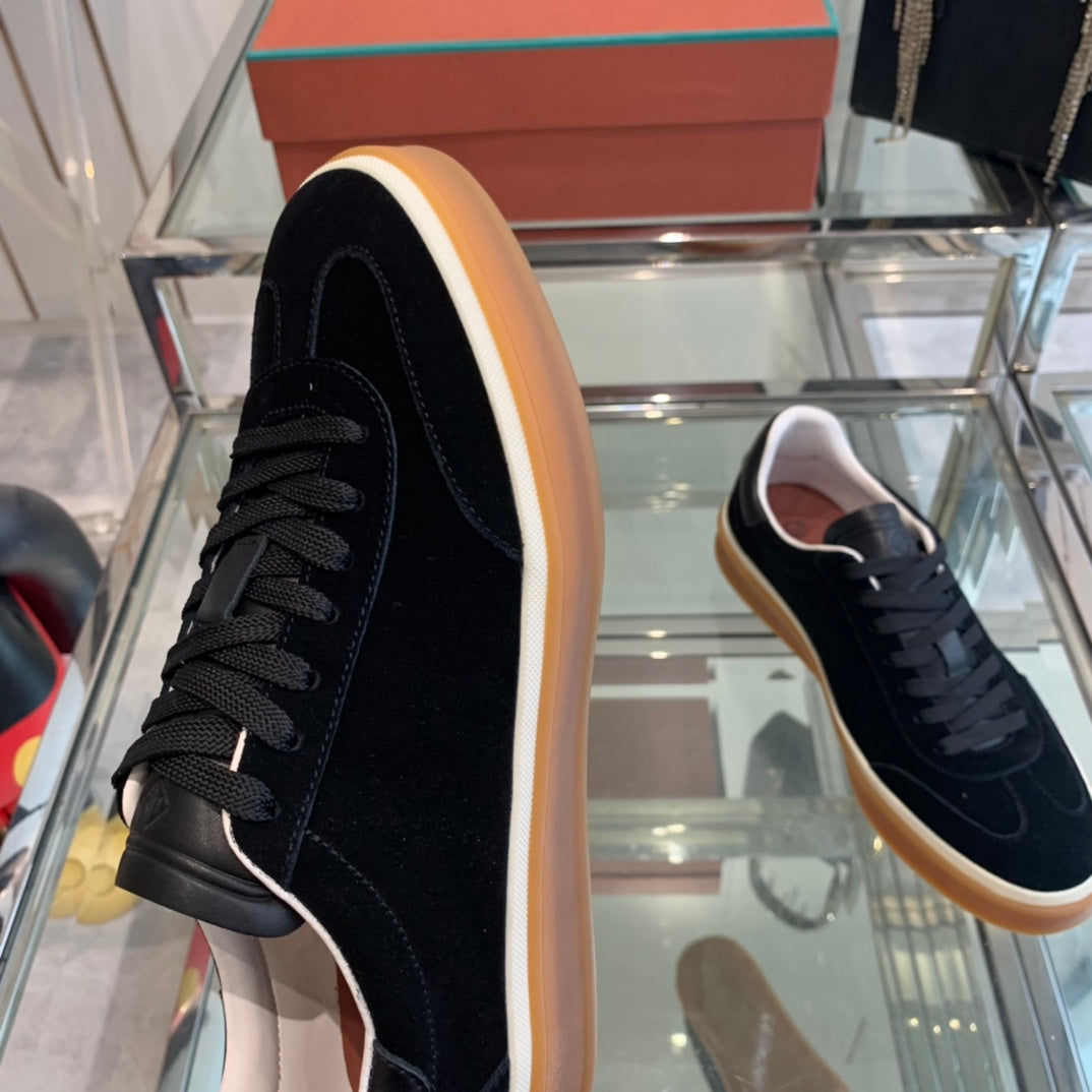 LP TENNIS WALK SNEAKERS BLACK SUEDE - 35