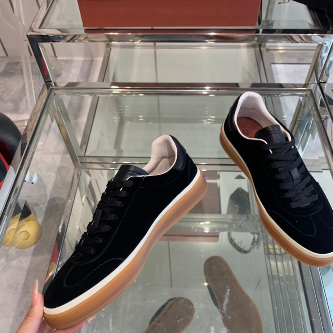 LP TENNIS WALK SNEAKERS BLACK SUEDE - 35