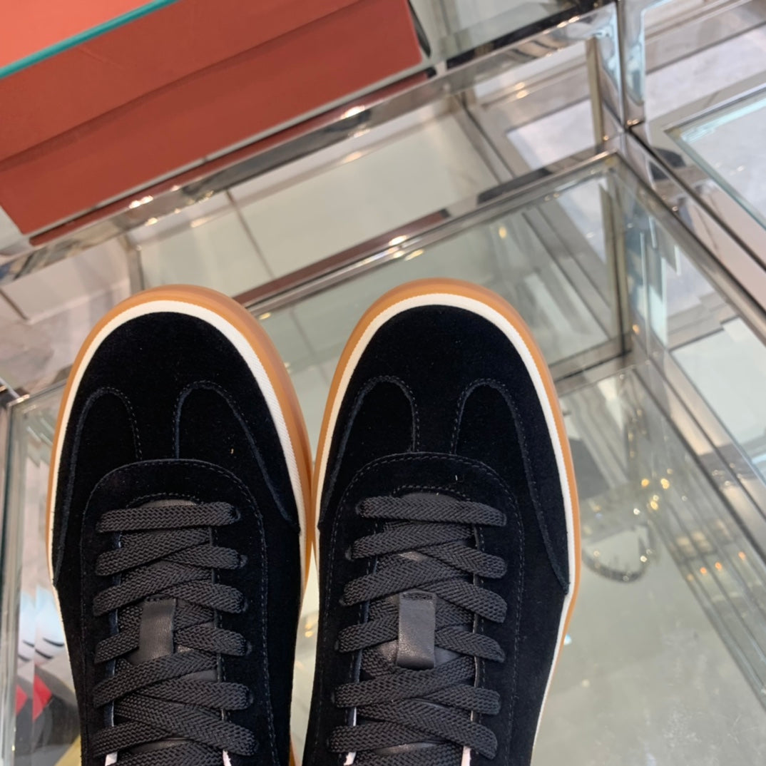 LP TENNIS WALK SNEAKERS BLACK SUEDE - 35