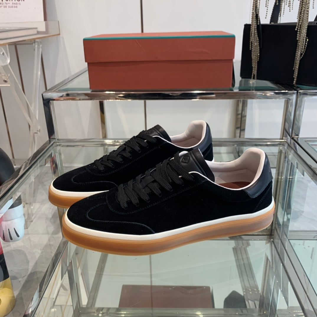 LP TENNIS WALK SNEAKERS BLACK SUEDE - 35