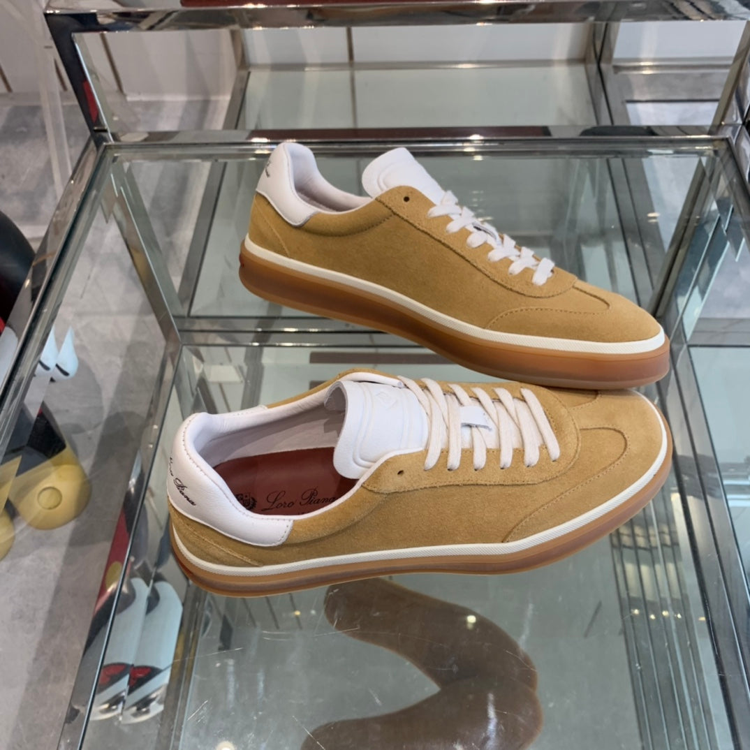 LP TENNIS WALK SNEAKERS CAMEL SUEDE - 35