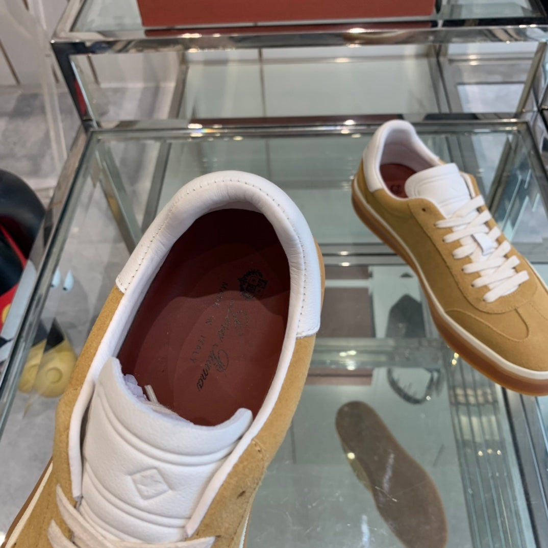 LP TENNIS WALK SNEAKERS CAMEL SUEDE - 35