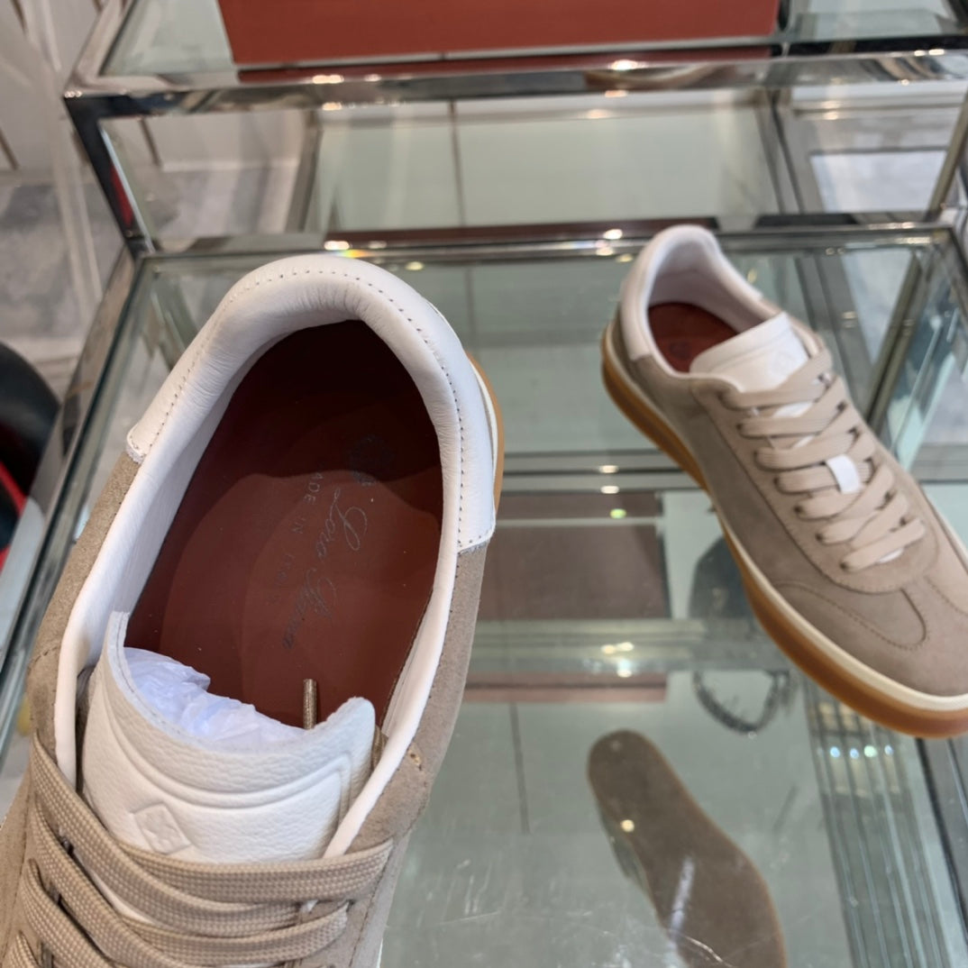 LP TENNIS WALK SNEAKERS LIGHT BROWN SUEDE - 35