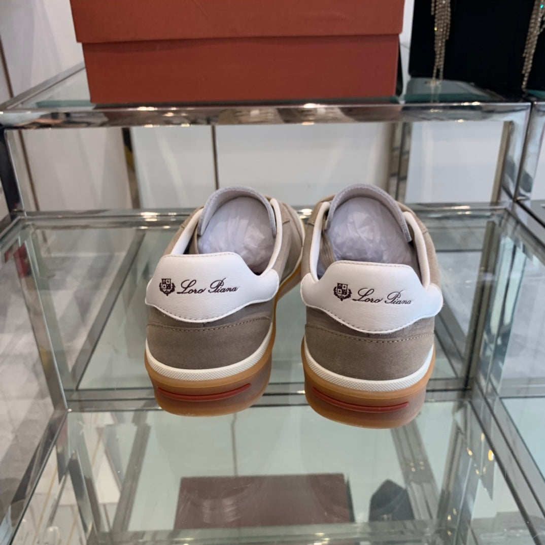 LP TENNIS WALK SNEAKERS LIGHT BROWN SUEDE - 35