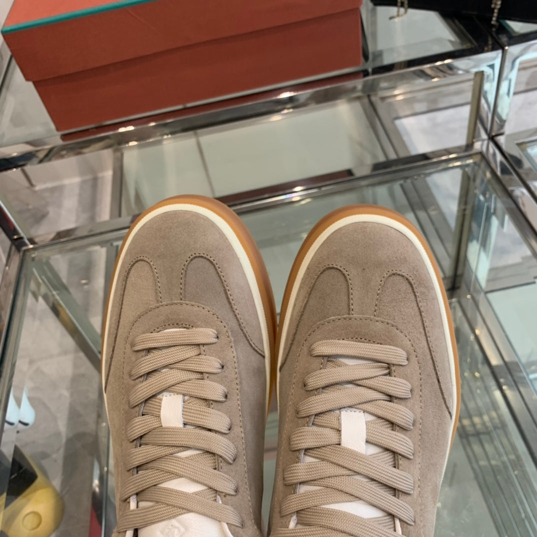 LP TENNIS WALK SNEAKERS LIGHT BROWN SUEDE - 35