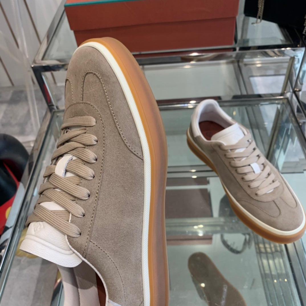 LP TENNIS WALK SNEAKERS LIGHT BROWN SUEDE - 35