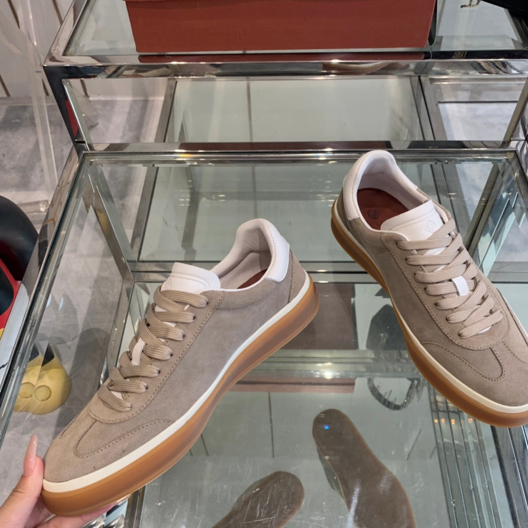 LP TENNIS WALK SNEAKERS LIGHT BROWN SUEDE - 35
