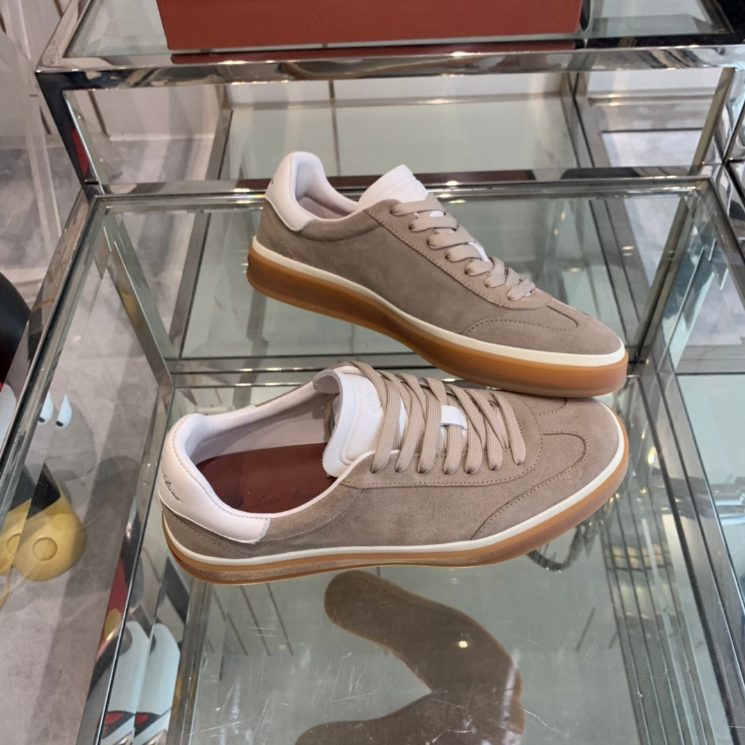 LP TENNIS WALK SNEAKERS LIGHT BROWN SUEDE - 35