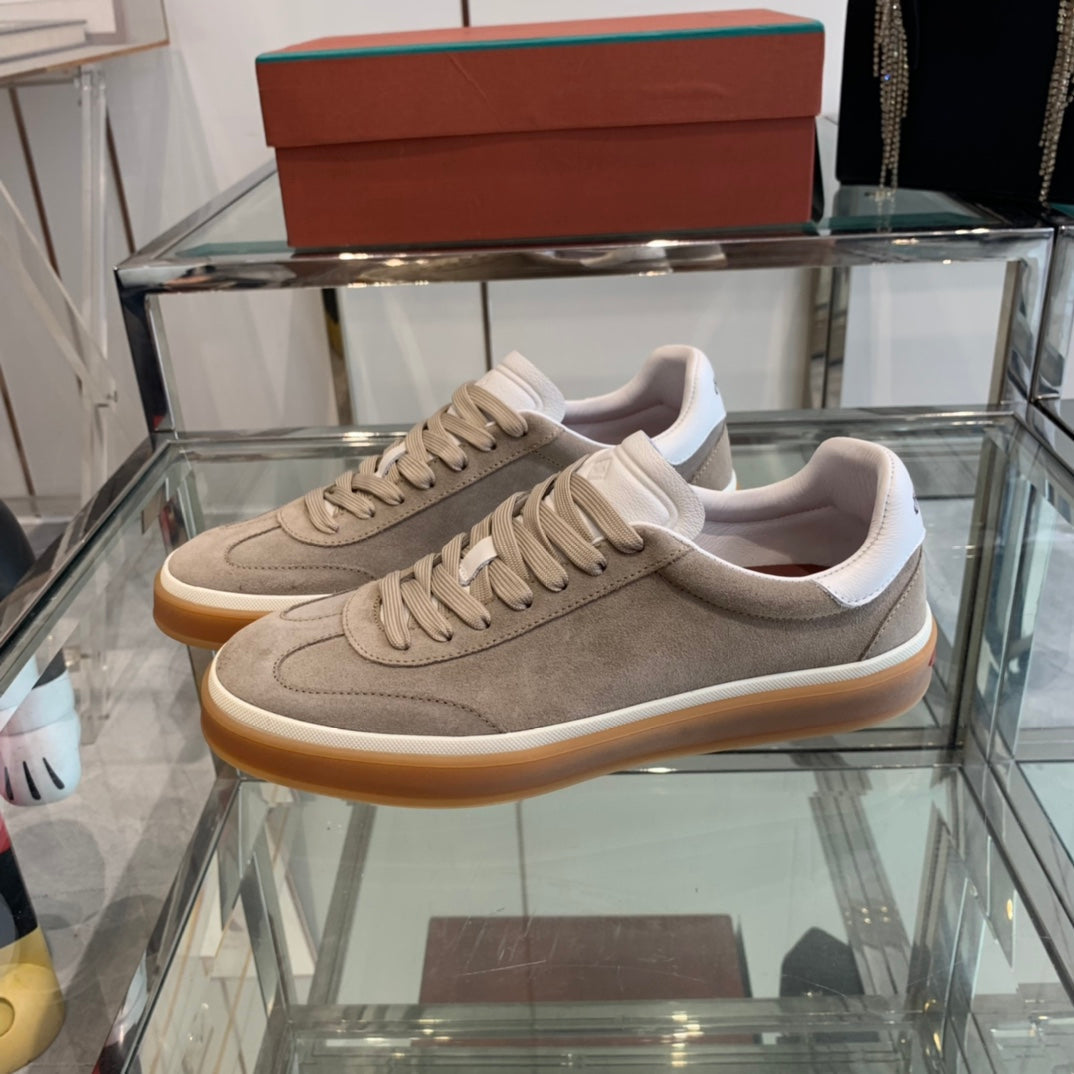 LP TENNIS WALK SNEAKERS LIGHT BROWN SUEDE - 35