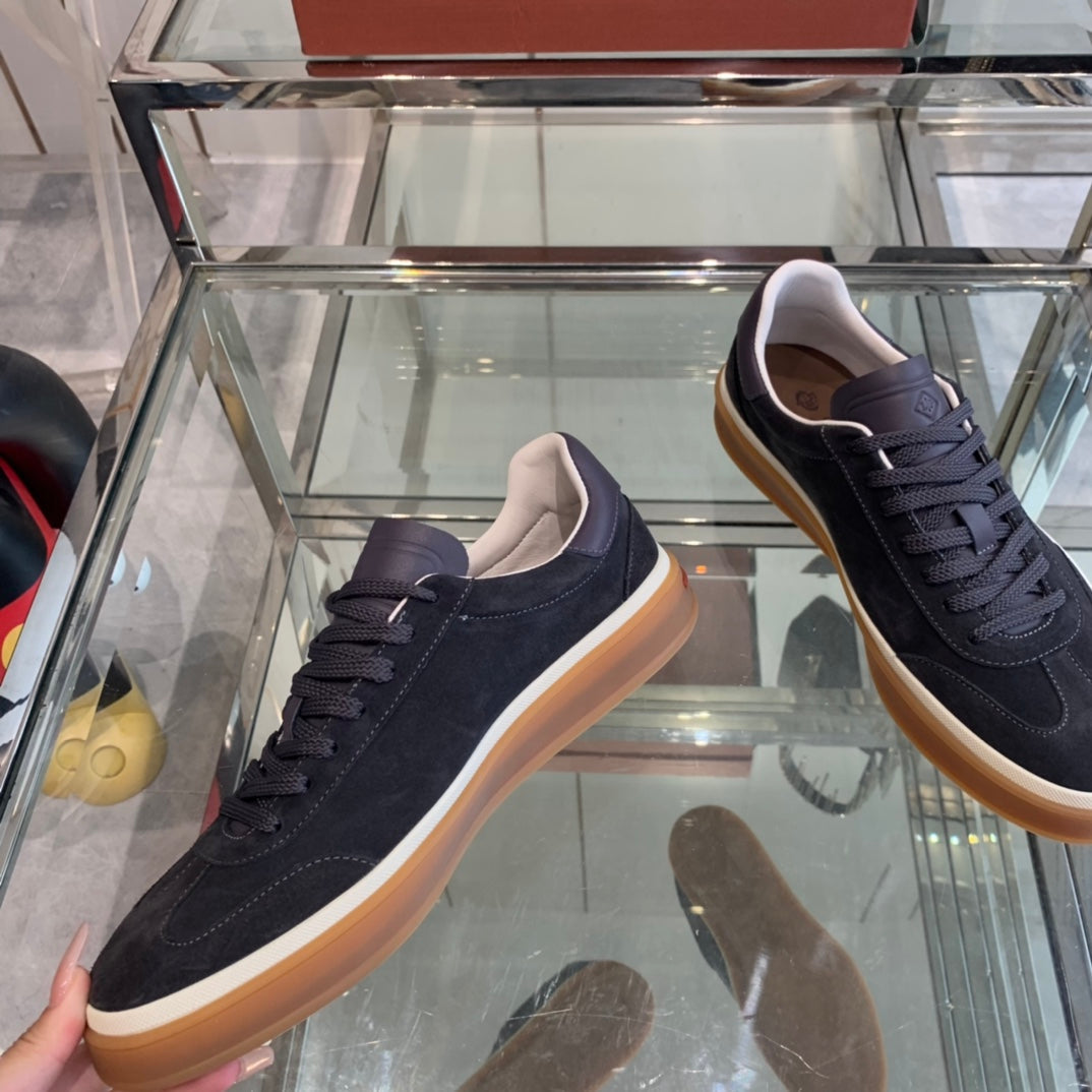 LP TENNIS WALK SNEAKERS CHARCOAL SUEDE - 35