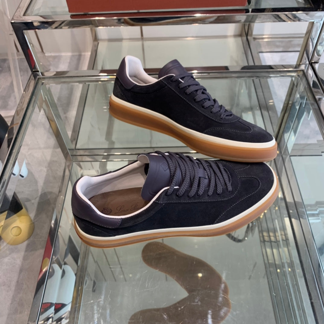 LP TENNIS WALK SNEAKERS CHARCOAL SUEDE - 35
