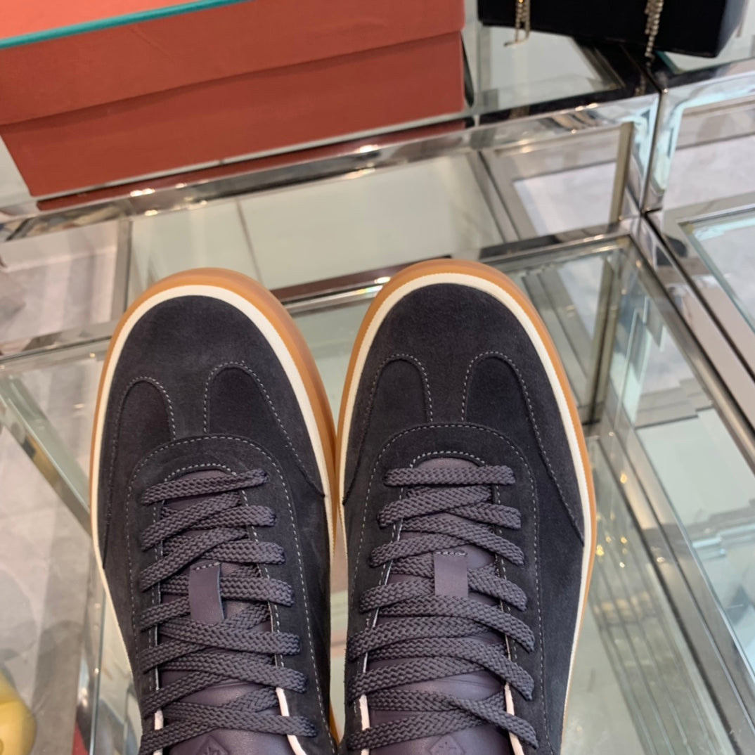 LP TENNIS WALK SNEAKERS CHARCOAL SUEDE - 35